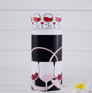 High quality Cylindrical gift box for glasses/kraft paper round candle packaging ttea in EECA China supplier