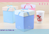 Square Gift Box Handmade Custom Tea Cup Packaging Storage Box /wine Glass Gift Box Made in Dongguan