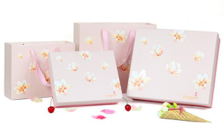 Bra Box/Rectangular Drawer Bra Packaging/pink Color Handmade Drawer Gift Packaging Cardboard Box with Handle
