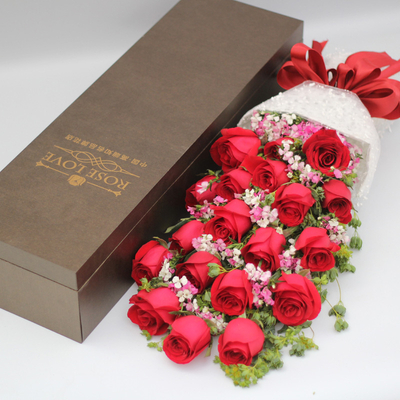 Waterproof Long Paper Box For Flower Rectanglular Flower gift packaging hat box flower bouquets packaging / flower box luxury made in China
