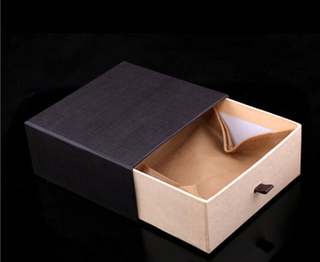 Custom logo printed paper drawer box/brown drawer box/cup drawer box in EECA