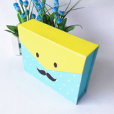 Hot sale creative paper packaging box/Foldable gift box/Cartoon beard folding box made in Dongguan