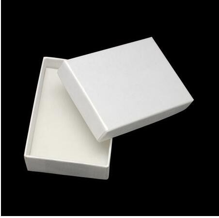 Rectangular Gift Box White Glossy Laminated Paper Box Packaging Lid And Base Boxes