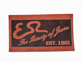 Leather label maker micro fiber leather label tag printing wholesale in China