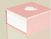 Rectangular gift box unique design pink customized wedding gift packaging box with heart shape