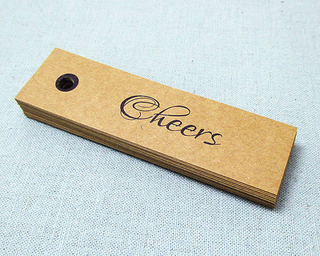 Custom design kraft swing tag/labels clothing hang tag in EECA