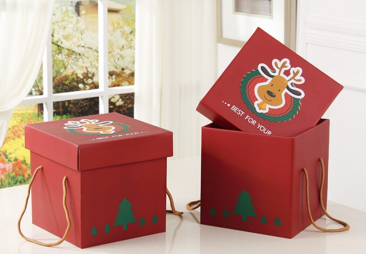 Storage box/Lid and base box Colorful Printed Christmas New Year Gift box/storage carton in EECA packaging