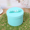 Mini round jewel box/Necklaces Round Gift Boxes Pink Satin Bow Handrafted Jewelry Accessories Earring box in EECA packaging