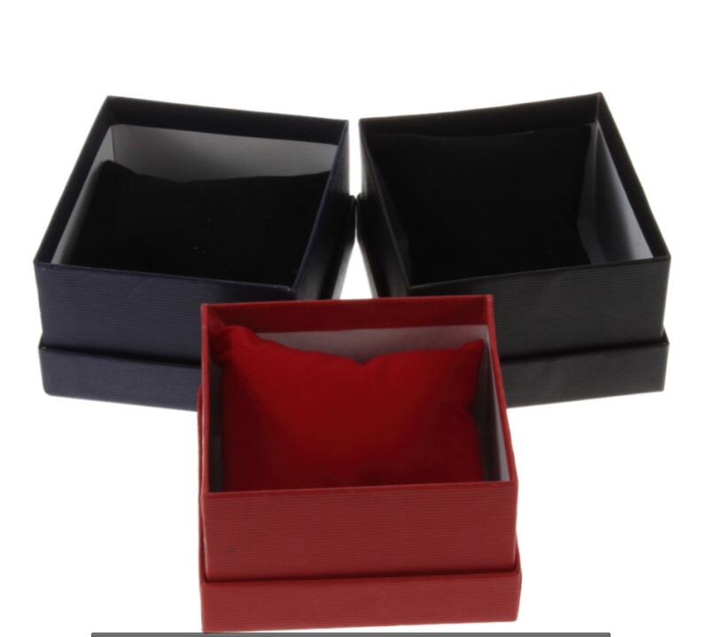 Hot Selling Square Paper Jewelry Packaging Box/Square Gift Watch Box with Pillow Insert