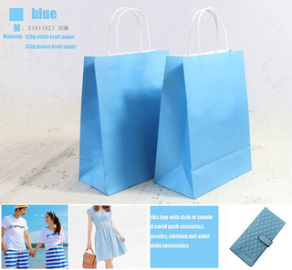 Fashion design colorful paper bag art Kraft paper bag in EECA