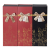 Luxury Handmade Custom Single Cardboard Magnet Wine Packaging Box With Ribbon Good Box Wine/wine Crate