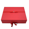 Customized printed foldable box ribbon boxes gift boxes with robbin made in China