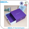 Luxury gift paper drawer gift box/garment packaging paper box purple box/perfume paper boxes in china