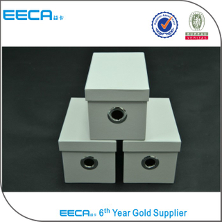 Rectangular gift box shop shape box wholesale cardboard box for shoe empty storage shoe boxes in Dongguan