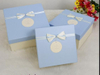Bowknot Paper box packaging box for cosmetic beauty carton packaging box with ribbon handmade box