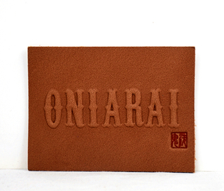 Custom embossed leather patches for jeans leather patch tag label in EECA