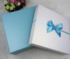 Blue And White Wedding Boxes Square Gift Box Bow Tie Handmade Cosmetic Packing Box for Toys Clothing Packaging Box
