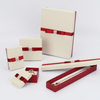 Luxury paper cardboard jewelry packaging box with ribbon/jewelry box for necklace in EECA Packaging