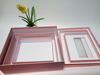 Transparent window box Pink color special paper handmade PVC packaging box with PVC window in EECA packaging China