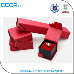  Unique Handmade Jewelry Box Personalized Red Foldable Jewelry Display Packaging Folding Paper Box in EECA China