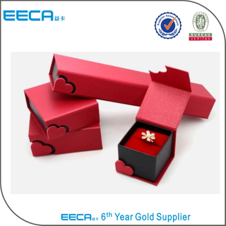  Unique Handmade Jewelry Box Personalized Red Foldable Jewelry Display Packaging Folding Paper Box in EECA China