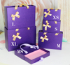 Purple Paper Drawer Gift Box/sliding Drawer Box/storage Handcraft Box Made in EECA Packaging China
