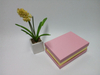 Rectangular gift box Glossy gold paper printed pink cardboard gift packaging box/square box in china