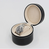 Unique Pu Leather Storage Travel Watch Case Box Luxury Black Leather Watch Roll Packaging Box with Pillow Insert Custom Logo