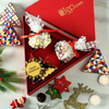 Customised Christmas Eve Gift Packaging Chocolate Box with Paper Divider Luxury Design Chocolate Bar Paper Gift Box