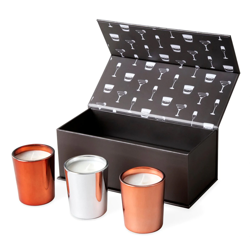 Wholesale Black Square Luxury Logo Custom Gift Circle Customised Candle Boxes And Jars