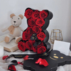 Creative Bear Shape Paper Cardboard Flower Chocolate Arrangement Gift Packaging Box for Valentine's Day