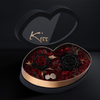 Creative Kiss Lip Shaped Valentine's Day Paper Immortal Rose Flower Gift Packaging Box Transparent PVC Window