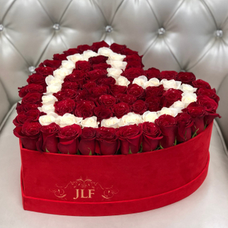 Popular Luxury Big Red Velvet Preserved Rose Flower in Gift Boxes Eternal Heart Wedding Decoration Forever Rose Flower Gift Box