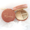 Custom Small Ring Earring Necklace gift box Jewellery Case velvet mini Travel jewelry storage Box Leather Jewelry Organizer