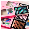 Private Label Customizable Press on Nails Coffin Pink Sparkle Box Press on Nail Packaging Box for Finger Nail Boxes Custom