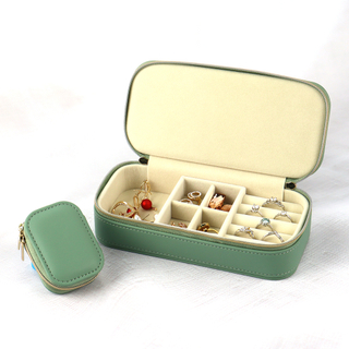 Custom Necklace Organizer Case Velvet Jewelry Travel Box Gift Storage Box Ring Earrings Bracelet Jewelry Gift Packaging Case