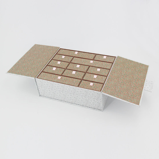 New Arrival Paper Cardboard Magnetic Closure Christmas Gift Packaging Box with Logo for Advent Calendar Chocolate Candy Gift Box