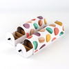 Custom Recycled Kraft Paper Macaron Chocolate Gift Packaging Box Handmade Macaron Box for Valentine with Pet inside Wholesale