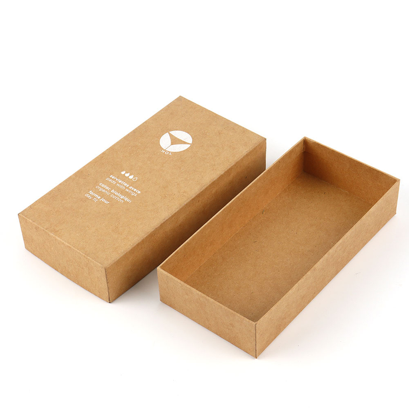 Custom Logo Recycled Kraft Paper Pen Gift Packaging Box Case Kraft Design Jewelry Packaging Box with Logo Foam Insert