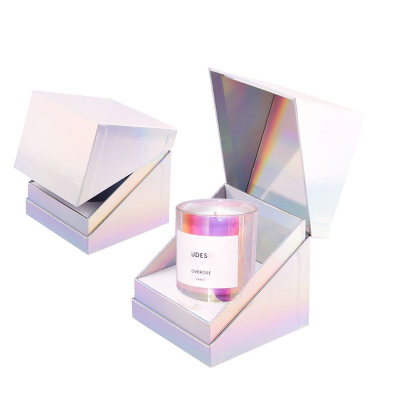 Luxury Rigid Cardboard Candle Gift Packaging Box with Eva Insert Manufacturer Magnetic Folding Paper Box for Scented Candles