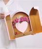 New Valentine's Day Surprise Metal Buckle Double Open Preserved Rose Flower Chocolate Gift Packaging Box