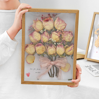 Hollow Picture Frame Diy Immortal Flower Preservation Box Three-dimensional Frame Hand Thickened A4 Picture Frame Gift Box