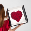 Acrylic Transparent Magic Mirror Love Gift Box Window Opening Panoramic Heart-shaped Flower Shop Flowers Gift Box