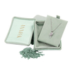 New Arrival Pillow Shape Velvet Ring Necklace Earring Jewelry Packaging Box with Tassel Wholesale