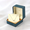 Luxury Velvet Pendant Necklace Gift Boxes Set Classic Jewelry Packaging Storage Case Jewelry Display Box for Wedding