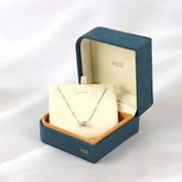 Luxury Velvet Pendant Necklace Gift Boxes Set Classic Jewelry Packaging Storage Case Jewelry Display Box for Wedding