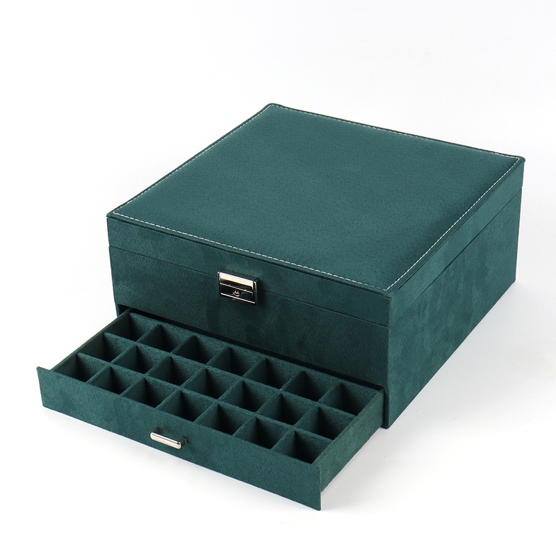New Arrival Jewelry Set Gift Packaging Box Organizer Luxury Velvet Ring Earring Necklace Pendant Storage Box with Custom Logo
