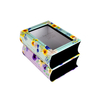 New Arrival Paper Book Shaped Magnetic Closure Cardboard Gift Box Cosmetic Gift Packaging Box with Clear PVC Window