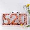 New Rectangular Acrylic Transparent 520 Love Letter Portable Valentine's Day Flower Gift Surprise Packaging Box