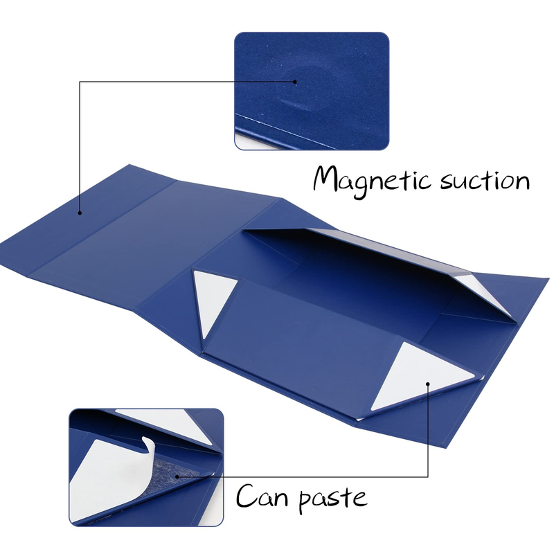 New Design Flat Packaging OEM Logo Cardboard Magnetic Flip Top Rigid Red Paper Cosmetics Bottle Gift Box Foldable